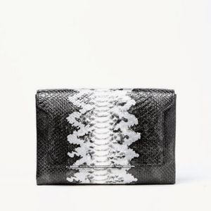Jules Kae Snakeskin Clutch